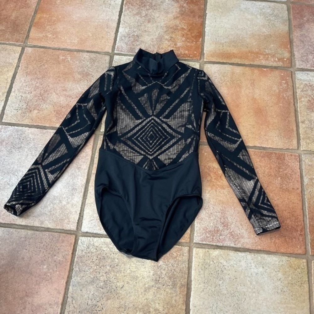 Balera youth Large laser cut dance bodysuit